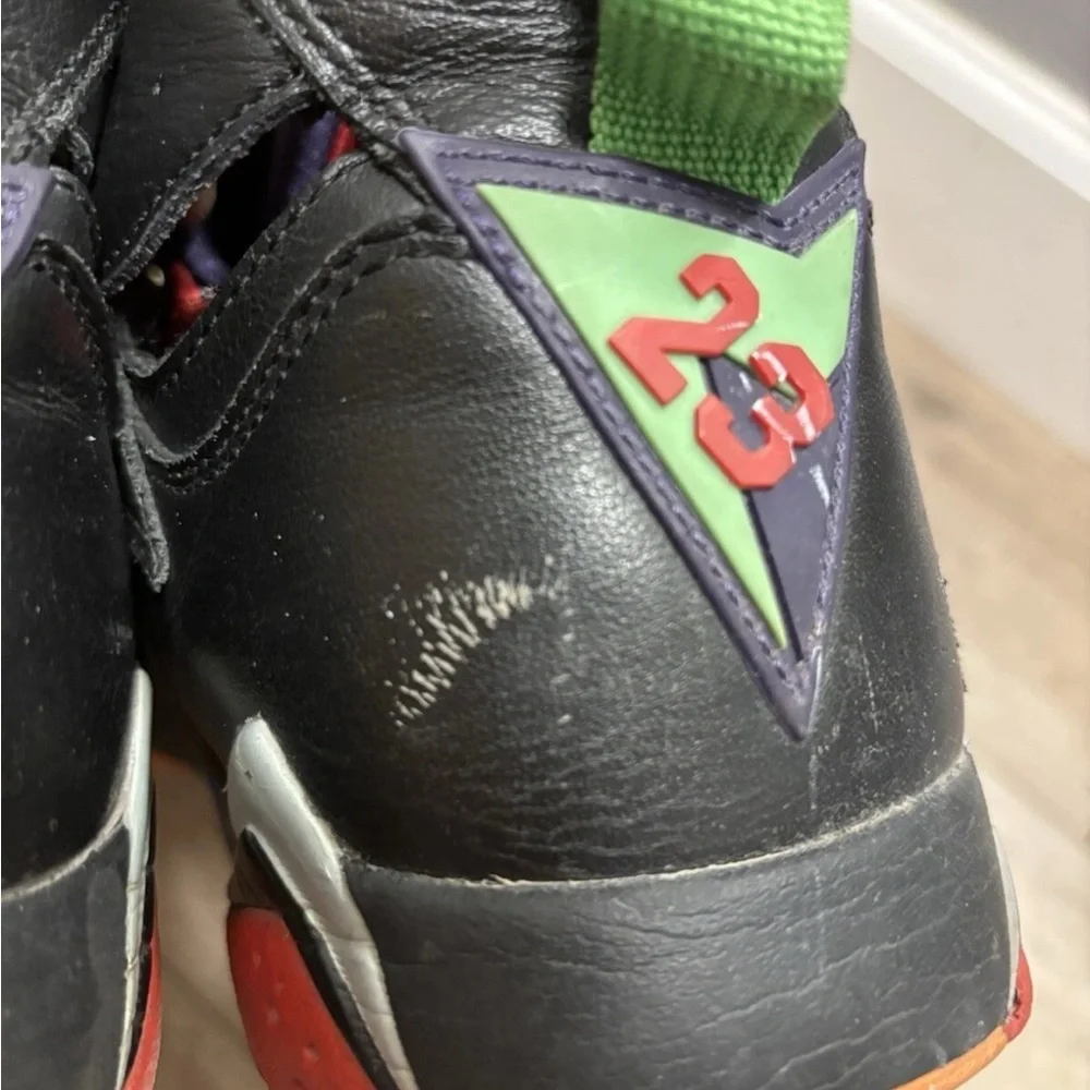 Size 11 - Nike Air Jordan 7 Retro Marvin The Martian 2015 Black Red Purple Green
